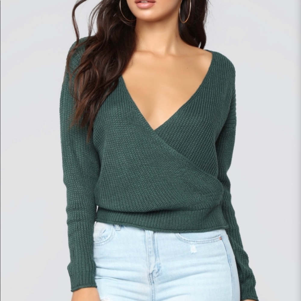 Green sweater